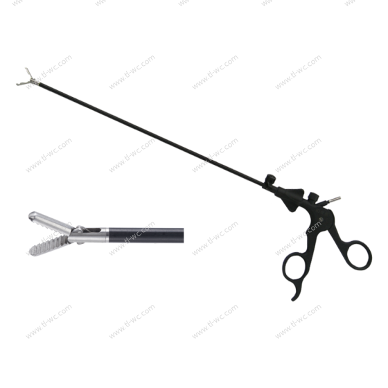 Laparoscopic surgical instrument gripper (inverted tooth bowl-shaped mouth) 5MMX330MM