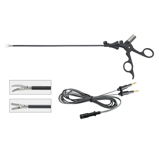 Laparoscopic surgical instruments: Bipolar electrocoagulation forceps (three-part forceps) 5MMX320MM