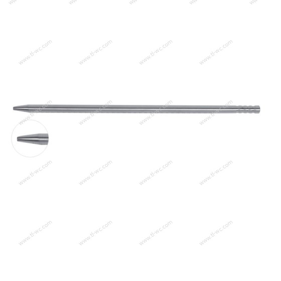 Single-channel guide rods for spinal endoscopic surgical instruments